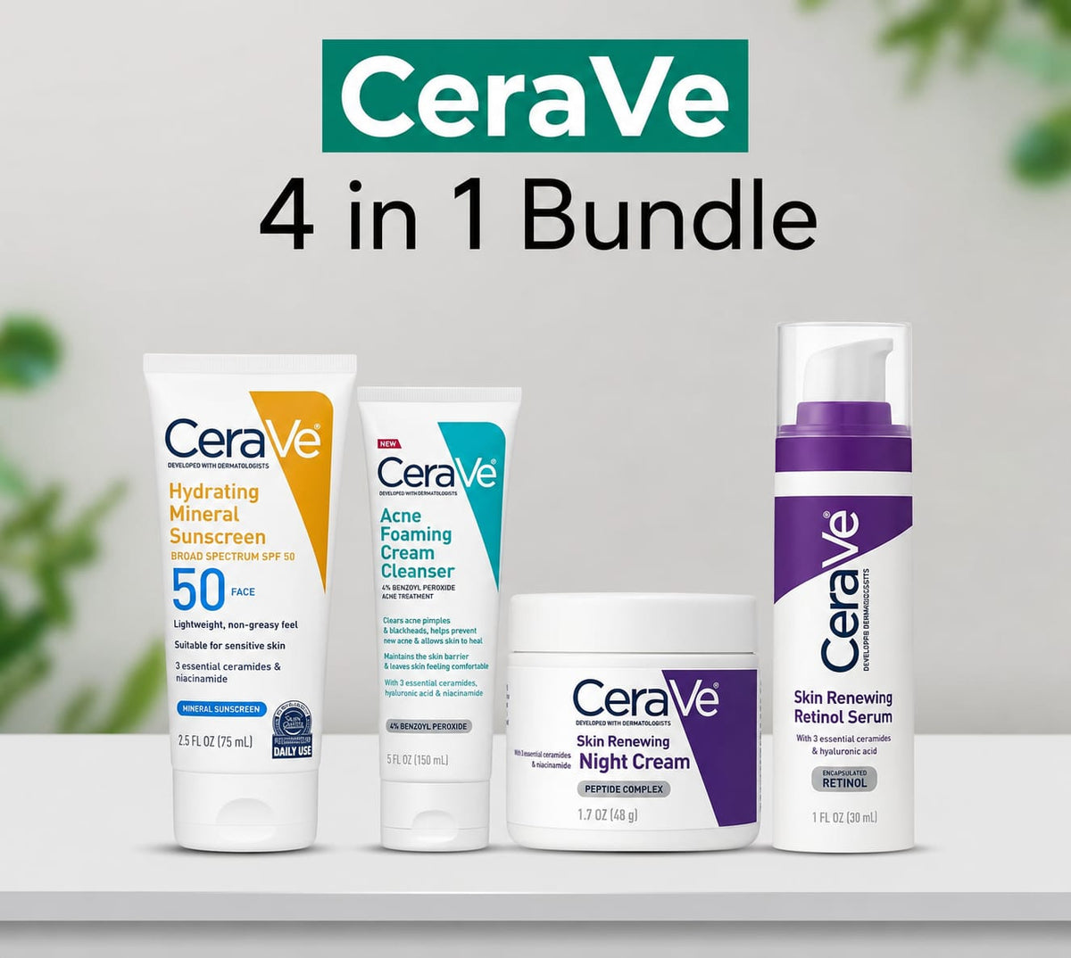 CeraVe 4 in 1 Skin Care Kit